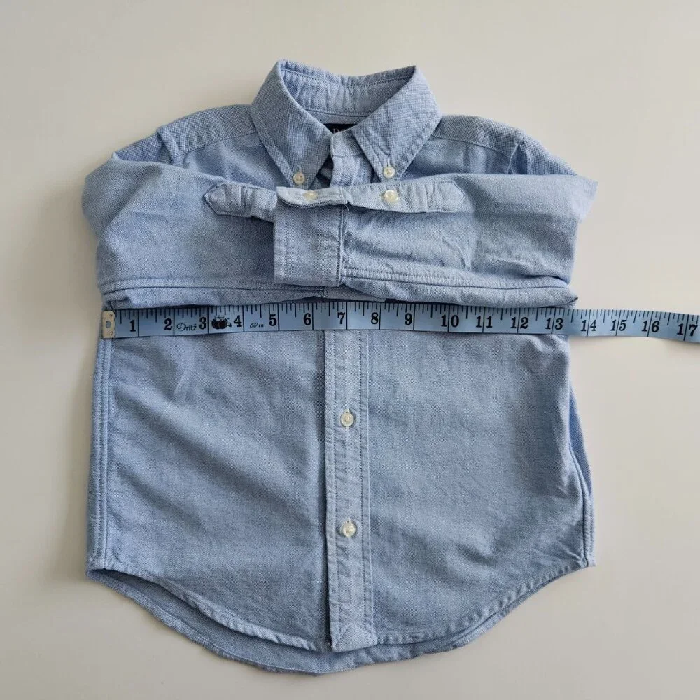 Ralph Lauren Polo Bear Oxford Shirt – Blue, Size 2T - Picture 9 of 12